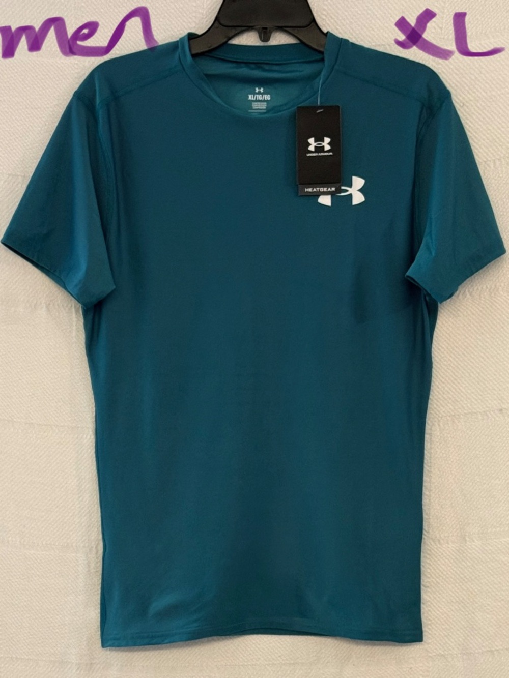 Under Armour Teal Performance Short Sleeve HeatGear Tee